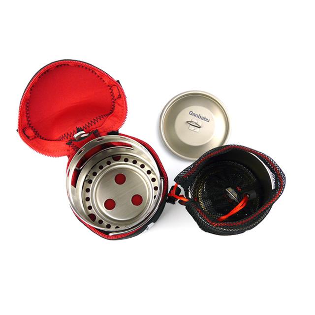 ガオバブ(Gaobabu)Gaobabuキャリボ チタンマグ＋固形燃料ツールセット GSET-24 ミニトング付き チタン チタニウム 軽量