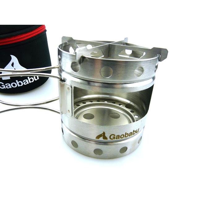 ガオバブ(Gaobabu)Gaobabuキャリボ チタンマグ＋アルコールバーナーセット GSET-25 チタン アルスト 軽量 コンパクト 蓋付き | Gaobabu | 06