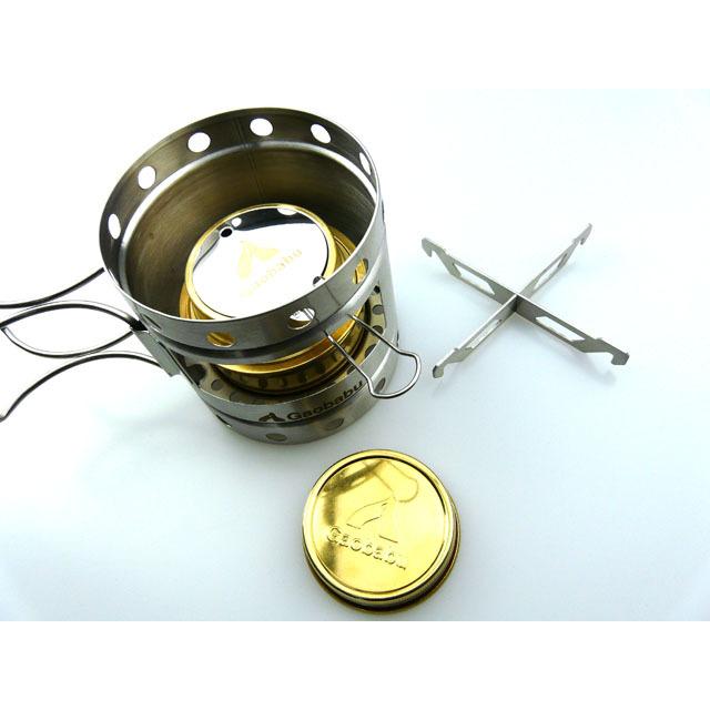 ガオバブ(Gaobabu)Gaobabuキャリボ チタンマグ＋アルコールバーナーセット GSET-25 チタン アルスト 軽量 コンパクト 蓋付き | Gaobabu | 07