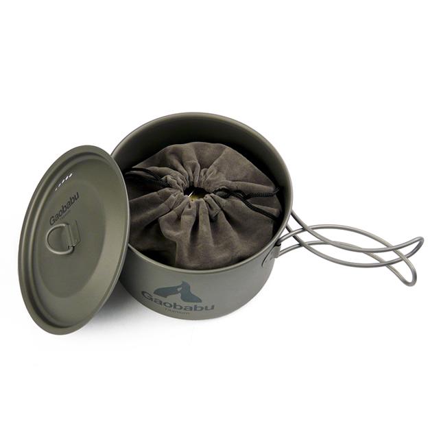 ガオバブ(Gaobabu)GaobabuチタンポットSOLO 800+オリジナルバーナーセット(DEEP)GSET-28 チタン アルスト | Gaobabu | 08