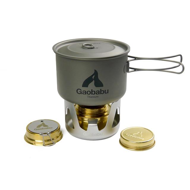 ガオバブ(Gaobabu)GaobabuチタンポットSOLO 800+オリジナルバーナーセット(DEEP)GSET-28 チタン アルスト | Gaobabu | 09