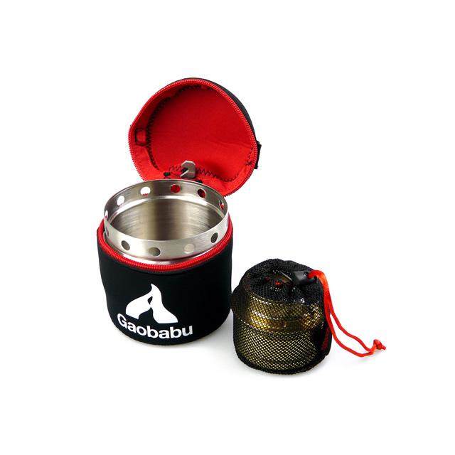 ガオバブ(Gaobabu)キャリボ風防 アルコールバーナーDEEPタイプセット メッシュ袋付き GSET-31 アルコールバーナー深型 長時間燃焼 | Gaobabu | 03