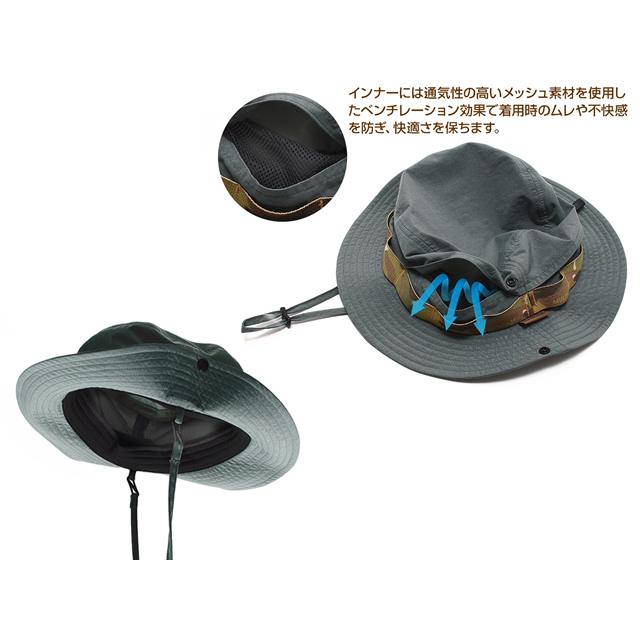 ドレス(DRESS ライラクス) DRESS　ドライブーニーハット(DRY BOONIE HAT)  帽子 ハット 撥水加工 はっ水 日除け | LayLax | 02