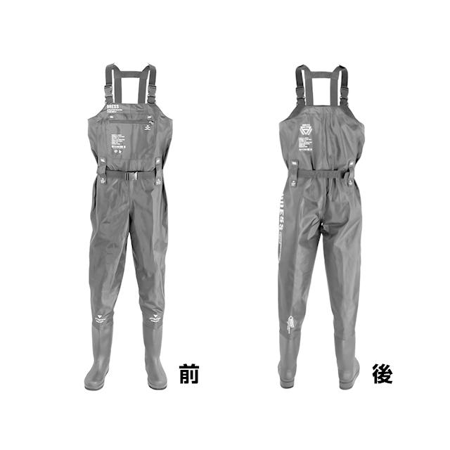 ドレス(DRESS ライラクス)DRESS チェストハイウェーダーエアボーン ブラック S/M/L/XL/XXL ウェーダー 胴長靴 | LayLax