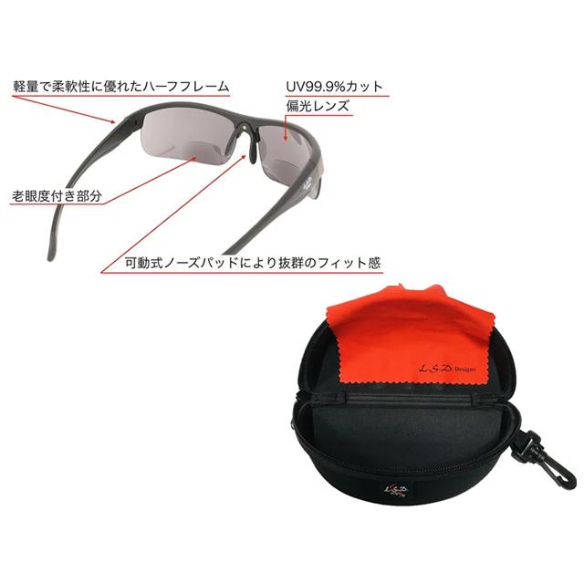 L.S.D. Designs バイフォーカルネオ（By Foecal Neo） 老眼度付き偏光サングラス  サングラスケース付き 老眼鏡 老眼レンズ | L.S.D. | 03