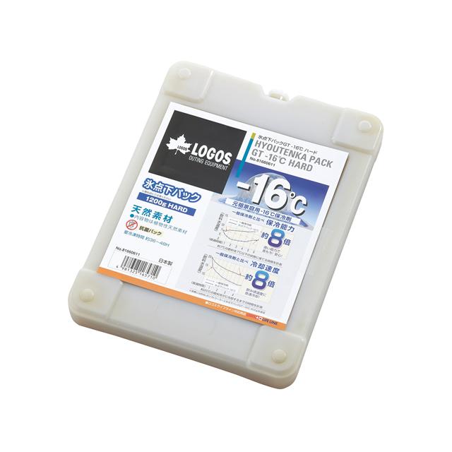 ロゴス(LOGOS) 氷点下パックGT-16℃・ハード1200g  保冷剤 保冷パック ハードタイプ アイスパック 冷却 氷 便利 保冷バッグ | LOGOS