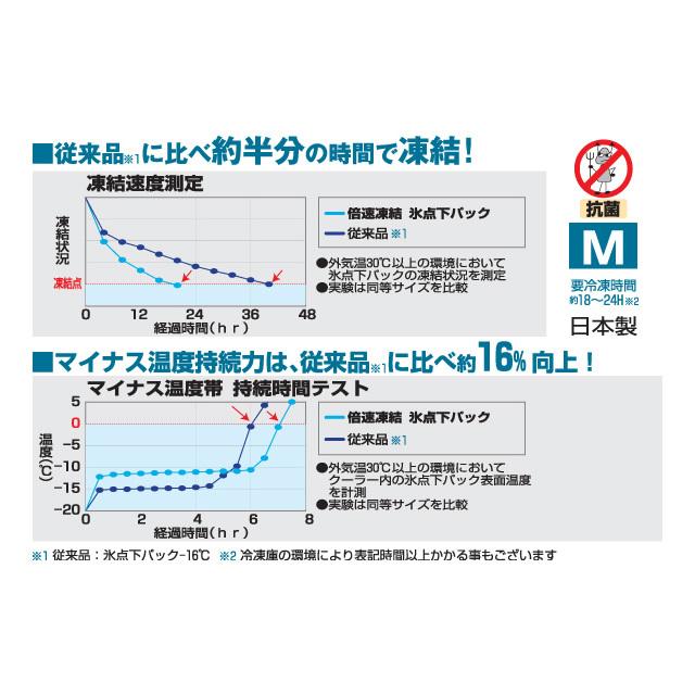 ロゴス(LOGOS) 倍速凍結・氷点下パックM  保冷剤 保冷パック ハードタイプ アイスパック 冷却 便利 暑さ対策 熱中症 災害 備蓄 | LOGOS | 01