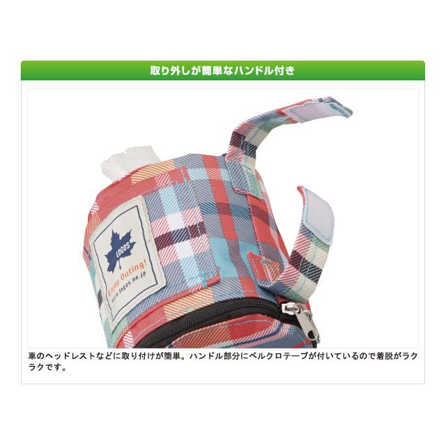 ロゴス(LOGOS)チェッカー ロールペーパーホルダー レッド/ブルー ロールペーパー 収納 カバー ケース 手拭き 食卓 テーブル | LOGOS | 01