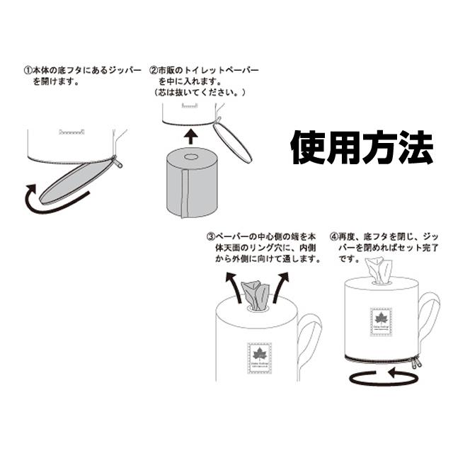 ロゴス(LOGOS)チェッカー ロールペーパーホルダー レッド/ブルー ロールペーパー 収納 カバー ケース 手拭き 食卓 テーブル | LOGOS | 02