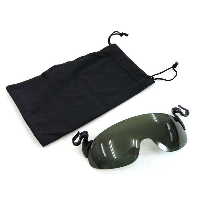 ハート光学 バイザーグラス CP01 （偏光＆UVカット）  サングラス 帽子に取り付け ツバに取り付け 後付け 収納袋付き 偏光 UVカット | L.S.D. | 01