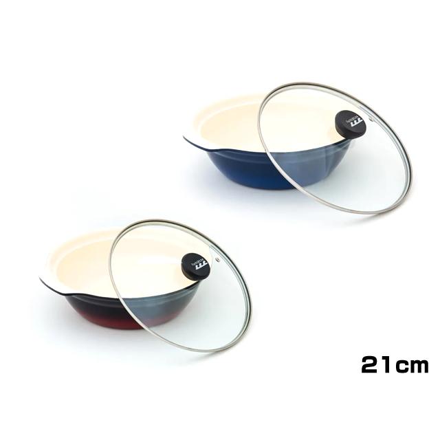 フチバイト(FUCHI BITE) セラミック土鍋 21cm 【一部地域を除き送料無料】 IH対応 軽量 アルミ 鍋料理 調理機器 調理器具 鍋 | LOGOS
