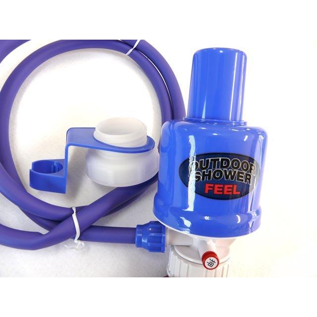 ジェイオーケー ポリタンク取り付け型アウトドアポンプ（空気圧式ポンプタイプ）  シャワー 簡易シャワー 手動式 ウォータータンク 海水浴 |  | 01