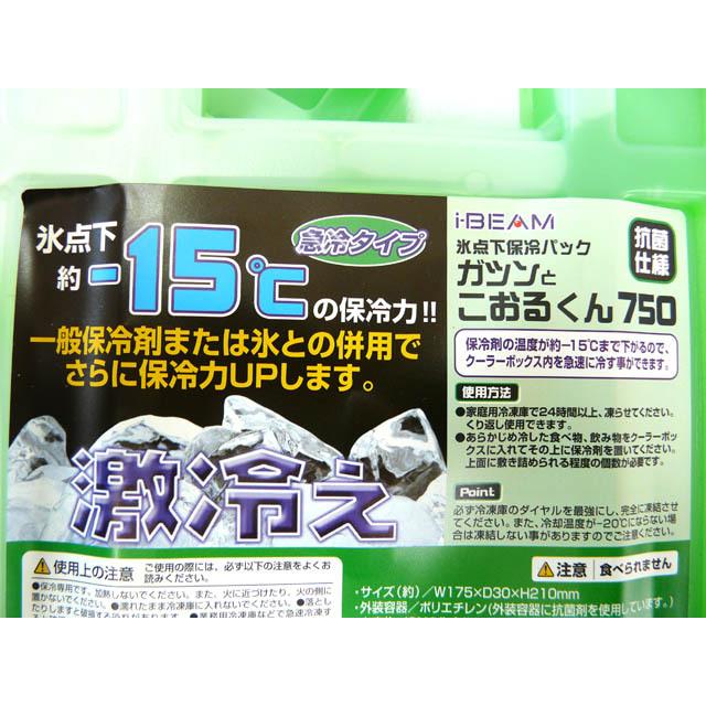 アステージ 氷点下保冷パック ガツンとこおるくん 750  保冷剤 保冷パック ハードタイプ アイスパック 冷却 便利 暑さ対策 熱中症 災害 備蓄 | JEJアステージ | 01