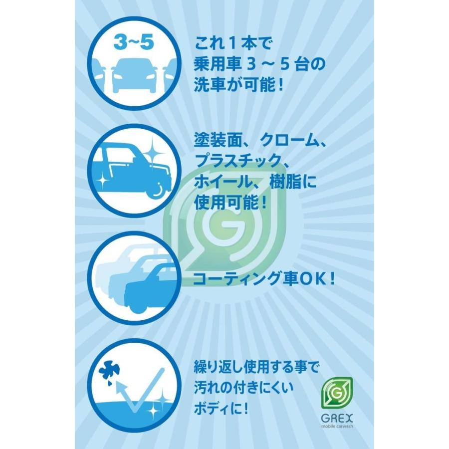 業務用 水なし洗車用クリーナー GREX Mobile Carwash ONE 10リットル濃縮タイプ 10倍希釈用 今なら500mlスプレー商品＋マイクロファイバータオルをプレゼント |  | 07