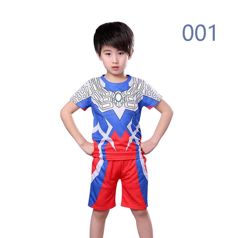 ウルトラマンUltraman セットアップ キッズ 上下セット 2点セット 半袖Tシャツ トップス　ハーフパンツ 短パンツ 吸汗 速乾 ゼロ/ティガ/ジード/オーブ｜gri｜02