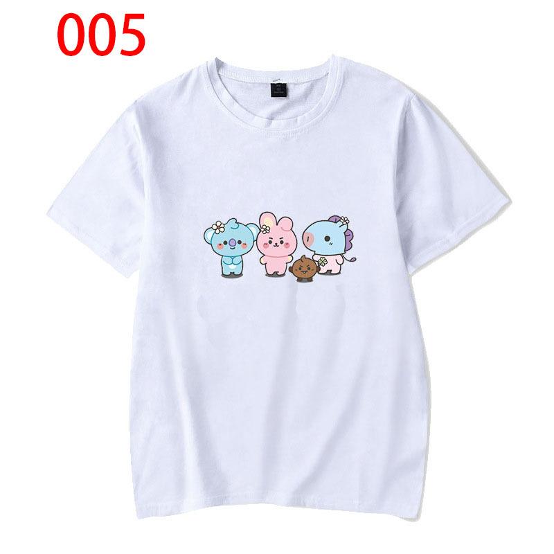 新品 BTS(防弾少年団) BT21 ins ッズ 服 Tシャツ 半袖 打歌服
