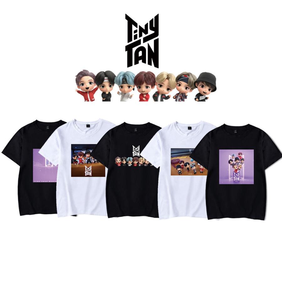 新品 BTS(防弾少年団) BT21 SUGA ins bts 7ッズ 服 Tシャツ 半袖 打歌