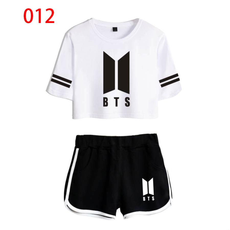 新品BTS(防弾少年団) グッズ 服上下セット 2点セット Tシャツ