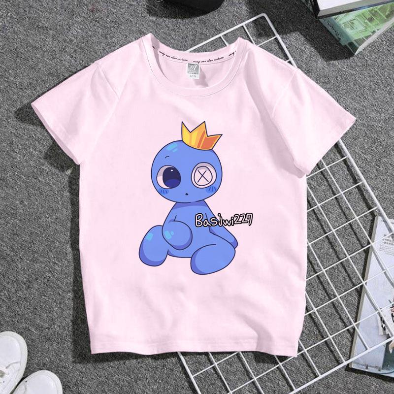 rainbow friends レインボー フレンズ Tシャツ 半袖 丸首 春夏 トップス キッズ 子供用 大人用 家族服 キャラクター 誕生日 男の子 女の子 衣服｜gri｜03