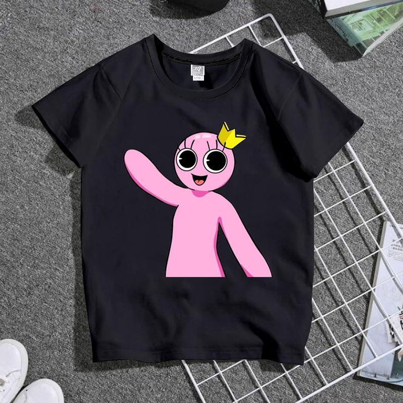 rainbow friends レインボー フレンズ Tシャツ 半袖 丸首 春夏 トップス キッズ 子供用 大人用 家族服 キャラクター 誕生日 男の子 女の子 衣服｜gri｜04