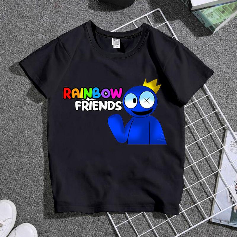 rainbow friends レインボー フレンズ Tシャツ 半袖 丸首 春夏 トップス キッズ 子供用 大人用 家族服 キャラクター 誕生日 男の子 女の子 衣服｜gri｜04