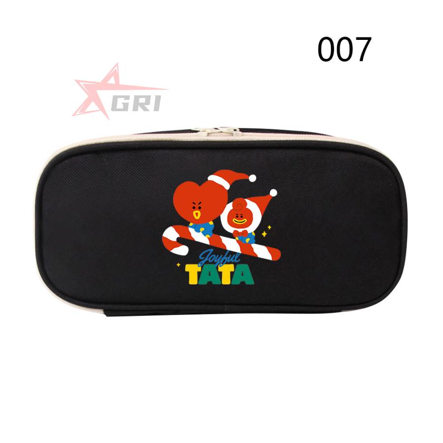 BTS BT21 ブラックポーチ ミニポーチ 筆箱 Amazon.co.jp: BT21 minini[ペンケース]フラットポーチ/アイコン