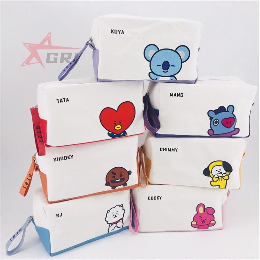 Bts 防弾少年団 Bt21 グッズ 文房具 マルチポーチ 筆箱 文具収納 男女兼用 鉛筆 サック 大容量 多機 能 軽量 通学 ペンケース ペンシルケース 化粧 ポーチ Gbtsbd 062 Gri 通販 Yahoo ショッピング