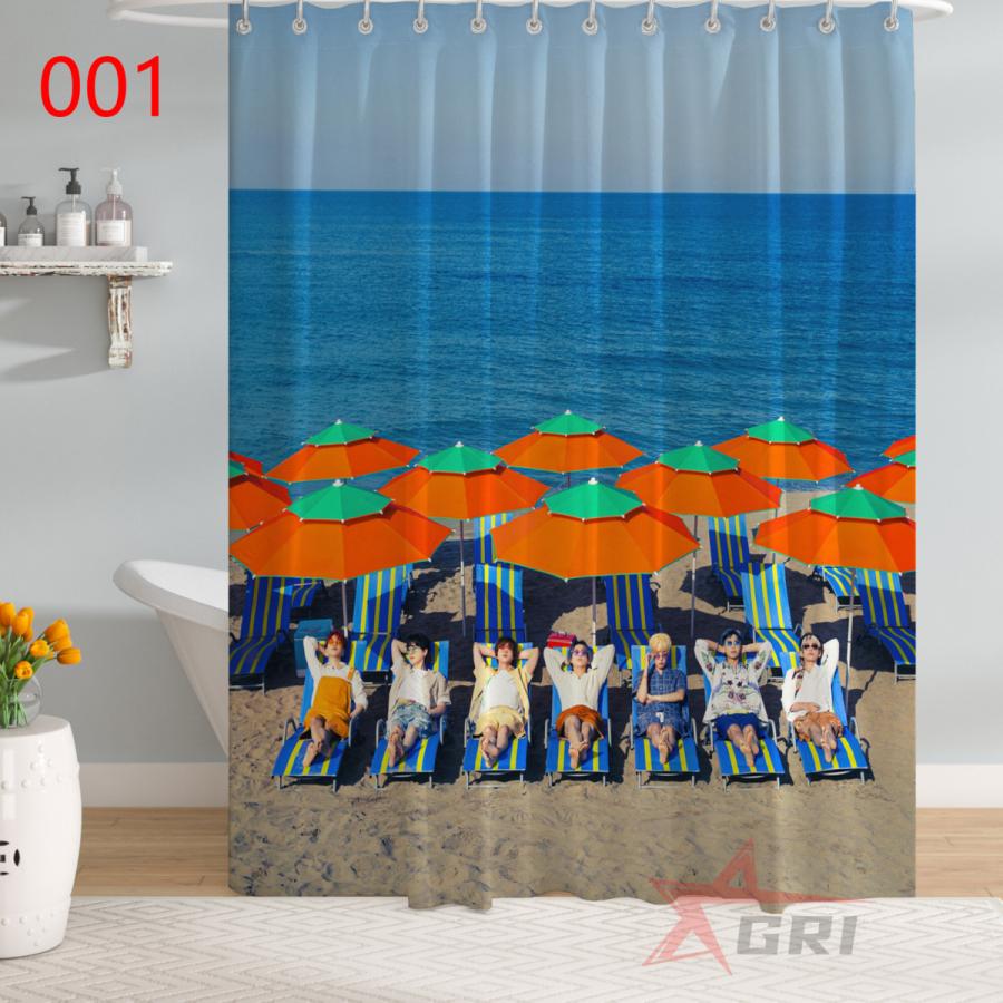 BTS BT21 防弾少年団 シャワーカーテン バスカーテン 浴室 バスルーム