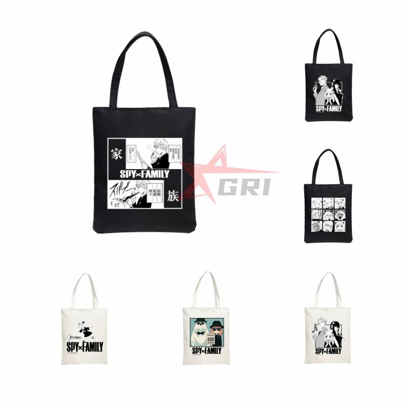 SPY×FAMILY 手提げバッグ日常用 スパイファミリー トートバッグ 帆布