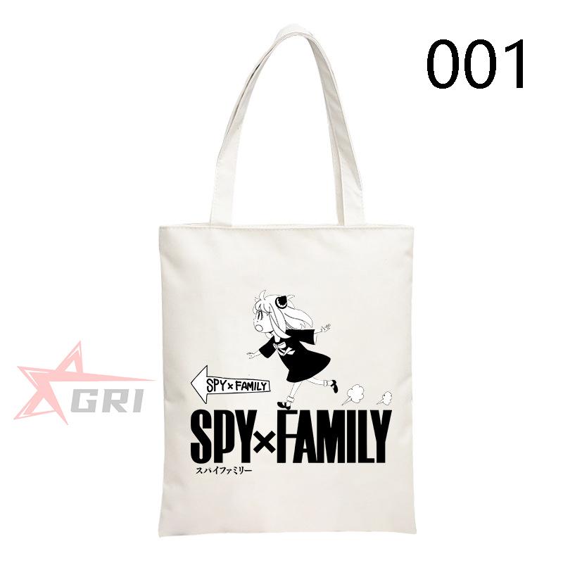 SPY×FAMILY 手提げバッグ日常用 スパイファミリー トートバッグ 帆布