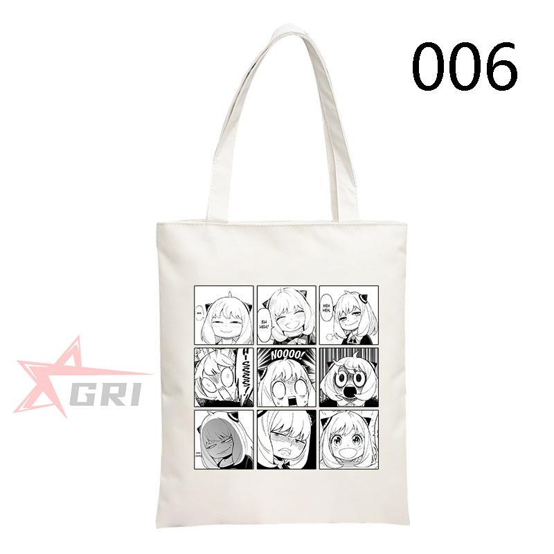 SPY×FAMILY 手提げバッグ日常用 スパイファミリー トートバッグ 帆布 