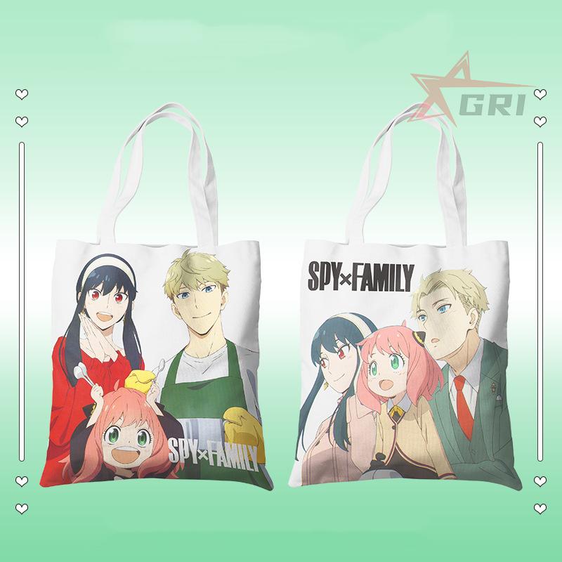 SPY×FAMILY 手提げバッグ日常用 スパイファミリー トートバッグ 帆布