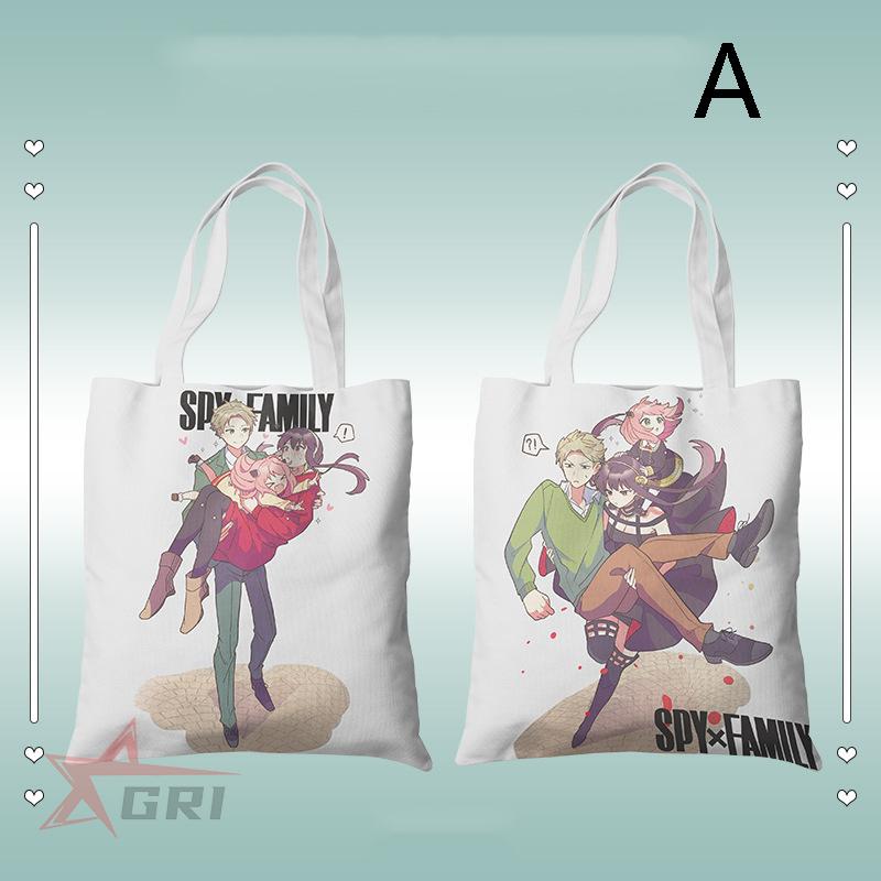 SPY×FAMILY 手提げバッグ日常用 スパイファミリー トートバッグ 帆布