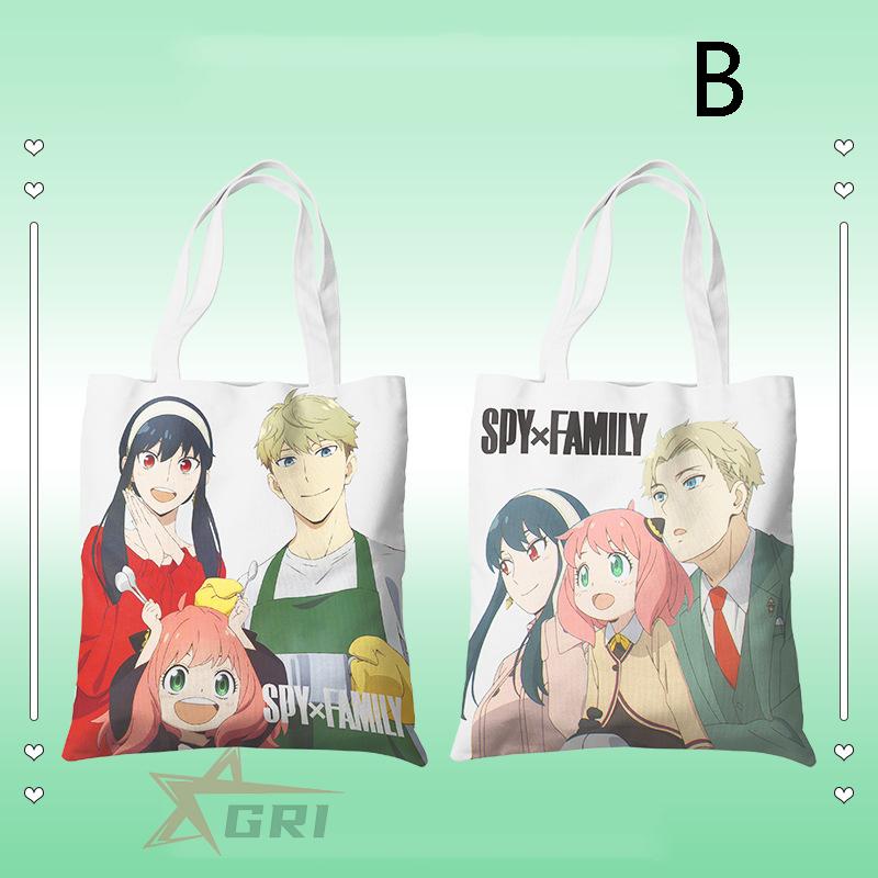 SPY×FAMILY 手提げバッグ日常用 スパイファミリー トートバッグ 帆布