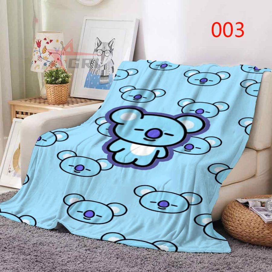 防弾少年団(BTS) - ♡ BT21 特大 ブランケット 毛布 ♡ BTS (防弾少年団) BT21 毛布 膝掛け フード付き 防弾少年団 お昼