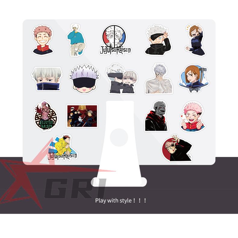 呪術廻戦シールキャラスタムステッカー 100枚セット虎杖悠仁伏黒恵五条悟釘崎野薔薇禪院真希狗巻棘パンダ 両面宿儺フォン カスタム デコ防水シール送料無料 Griztz 001 Gri 通販 Yahoo ショッピング