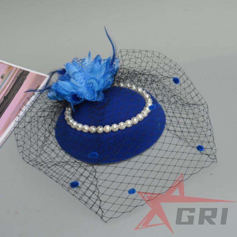 カクテル帽 パール付き トーク帽 ベール付き トークハット