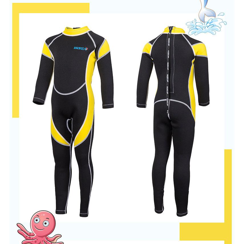 ウェットスーツ 子供 キッズ水着 2.5mm フルスーツ 長袖 女の子 男の子