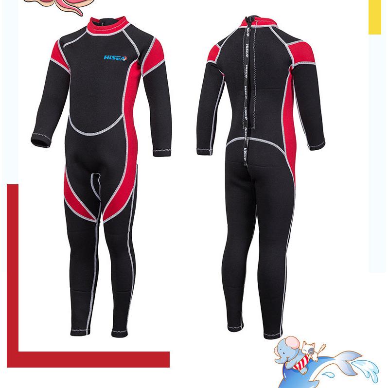 ウェットスーツ 子供 キッズ水着 2.5mm フルスーツ 長袖 女の子