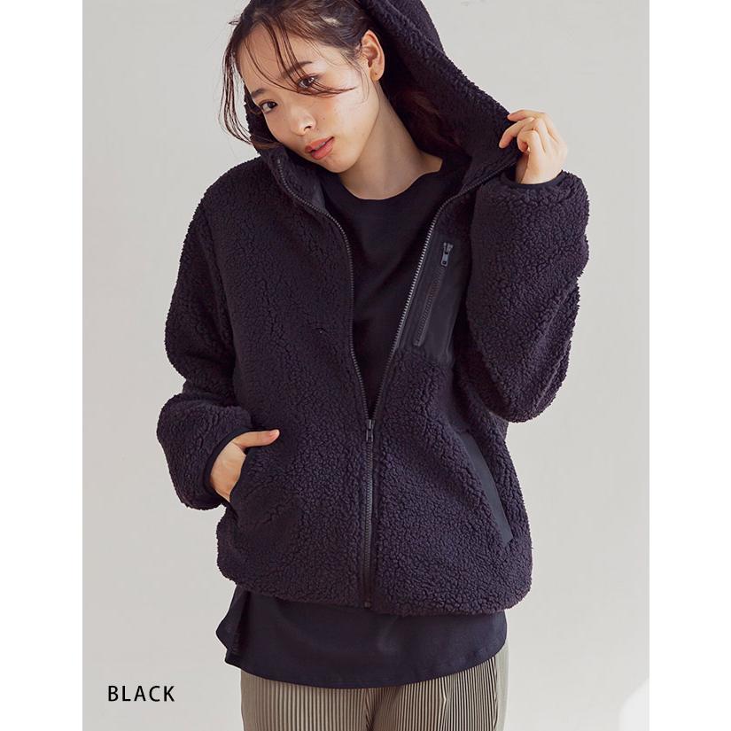 SALE／69%OFF】-ボアブルゾン レディ•ース ボアジャケット コート