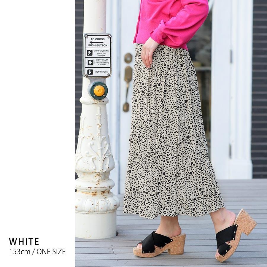 スカート レディース プリーツスカート ロング ミディアム 膝下  