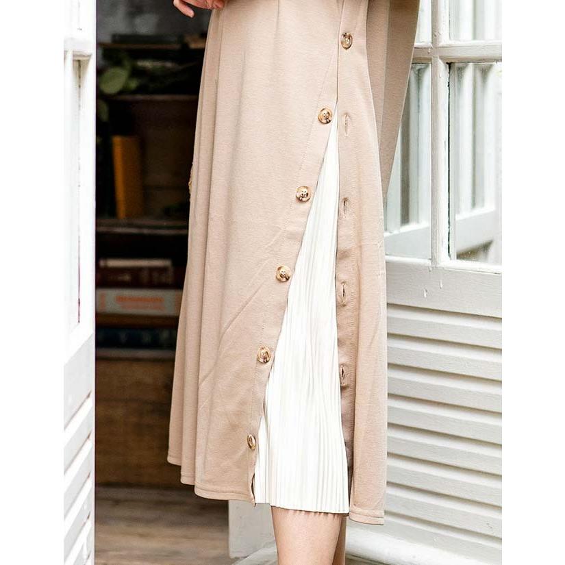 ワンピース レディース 夏 ロング マキシ 膝下 ノースリーブ プリーツ ストレッチ 2Way きれいめ おしゃれ 送0 | ブランド登録なし | 16