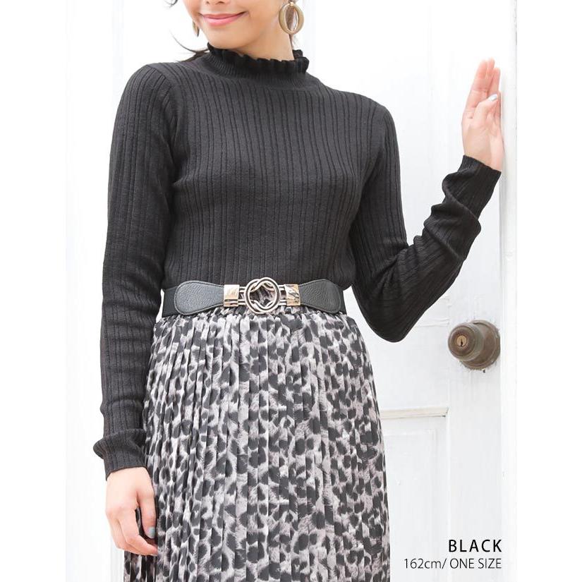 ベルト レディース 細 ゴムベルト ダルマカン リング ゴールド 雑貨 小物 春夏秋冬 エッジゴールドリングゴムベルト 送0 | ブランド登録なし | 04