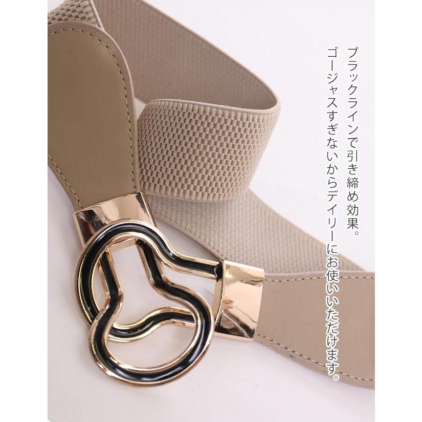 ベルト レディース 細 ゴムベルト ダルマカン リング ゴールド 雑貨 小物 春夏秋冬 エッジゴールドリングゴムベルト 送0 | ブランド登録なし | 05