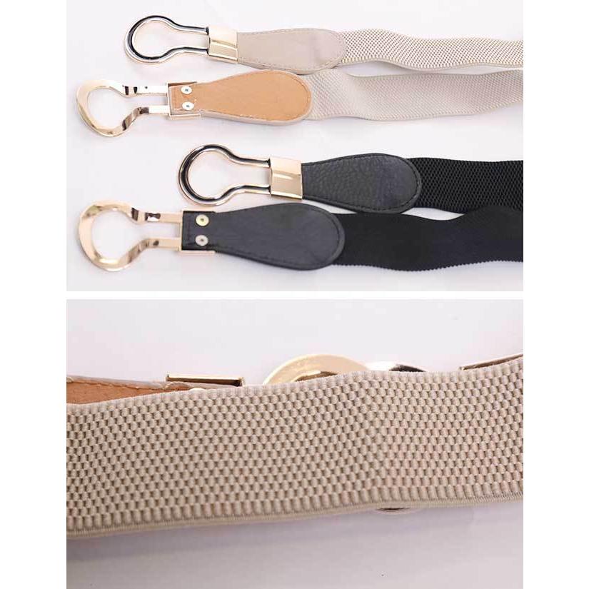 ベルト レディース 細 ゴムベルト ダルマカン リング ゴールド 雑貨 小物 春夏秋冬 エッジゴールドリングゴムベルト 送0 | ブランド登録なし | 09