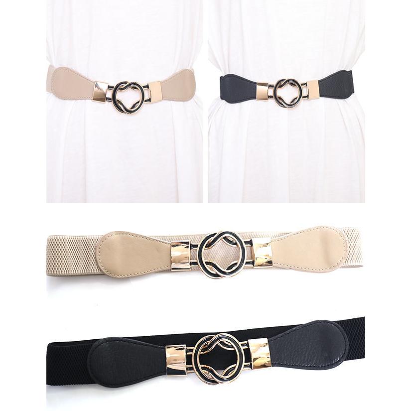 ベルト レディース 細 ゴムベルト ダルマカン リング ゴールド 雑貨 小物 春夏秋冬 エッジゴールドリングゴムベルト 送0 | ブランド登録なし | 10