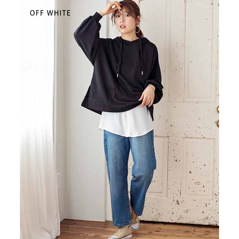 付け裾 トップス Tシャツ レディース 裾だけ 重ね着 インナー シャツ