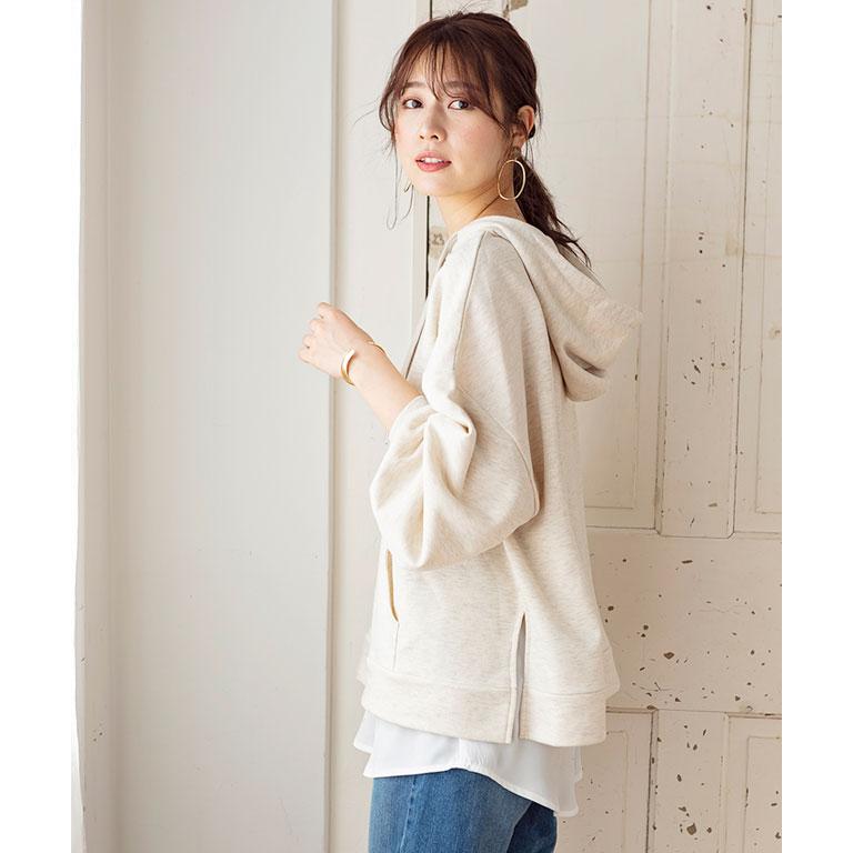 付け裾 トップス Tシャツ レディース 裾だけ 重ね着 インナー シャツ