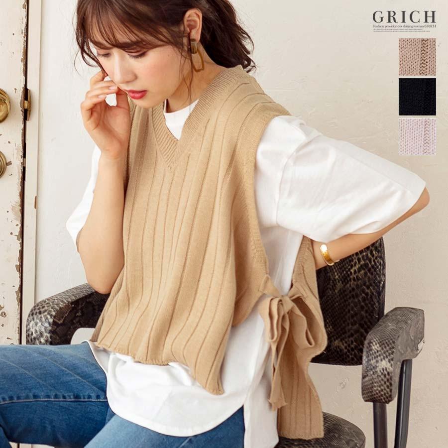Sale トップス レディース ベスト 秋 ニット セーター ニットベスト 白 黒 ケーブル 重ね着 ゆったり 体型カバー 丸首 リボン 秋冬 春 0336 Growingrich 通販 Yahoo ショッピング