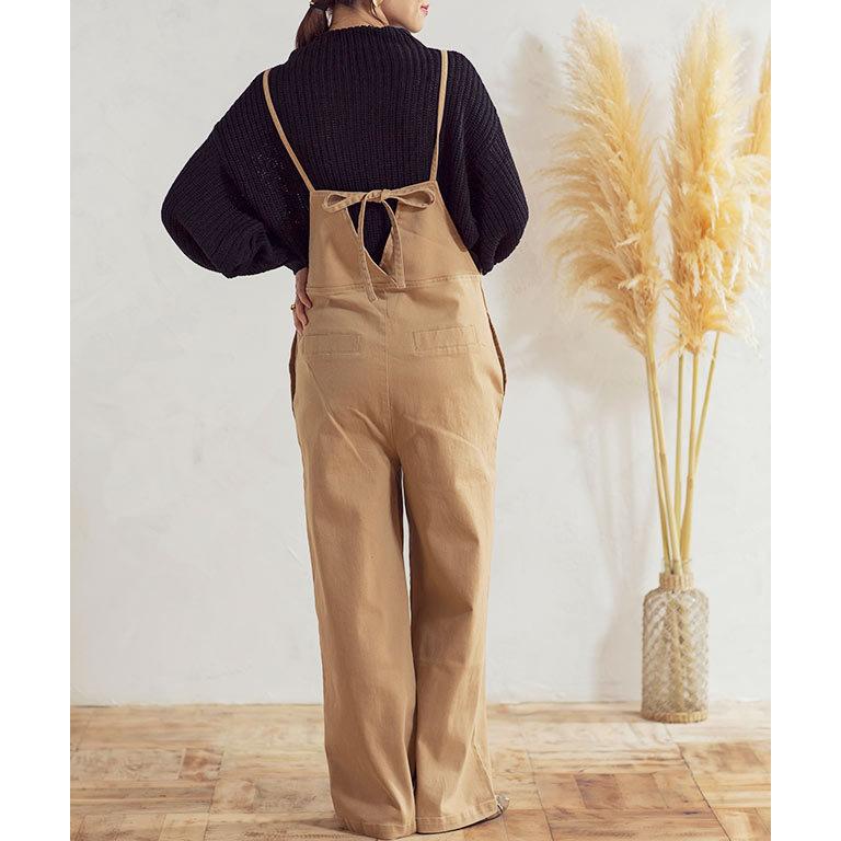 パンツ サロペット オーバーオール デニム ツイル カラー